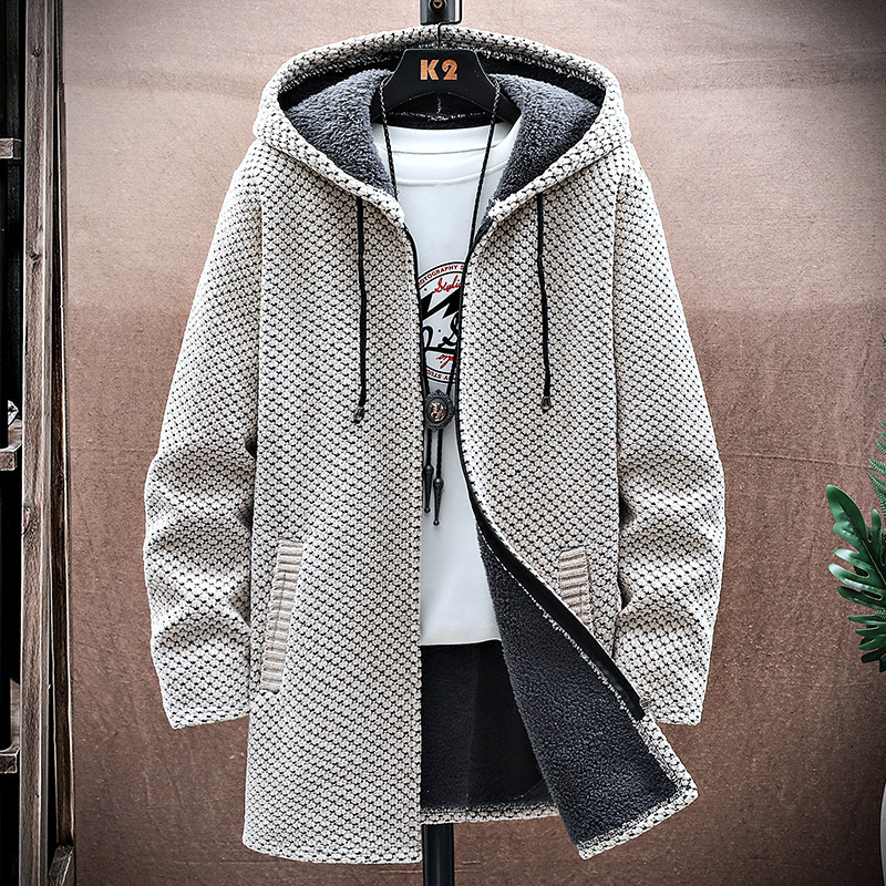 Wool Coat Peacoat - Kardigan Pria Kasmir Mantel Panjang Sweter