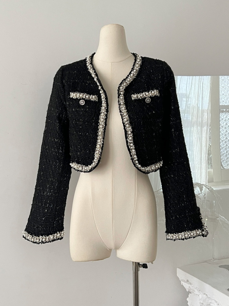 Set Jaket Pendek Wanita + Gaun - Wool Coat Peacoat ulasan dan harga