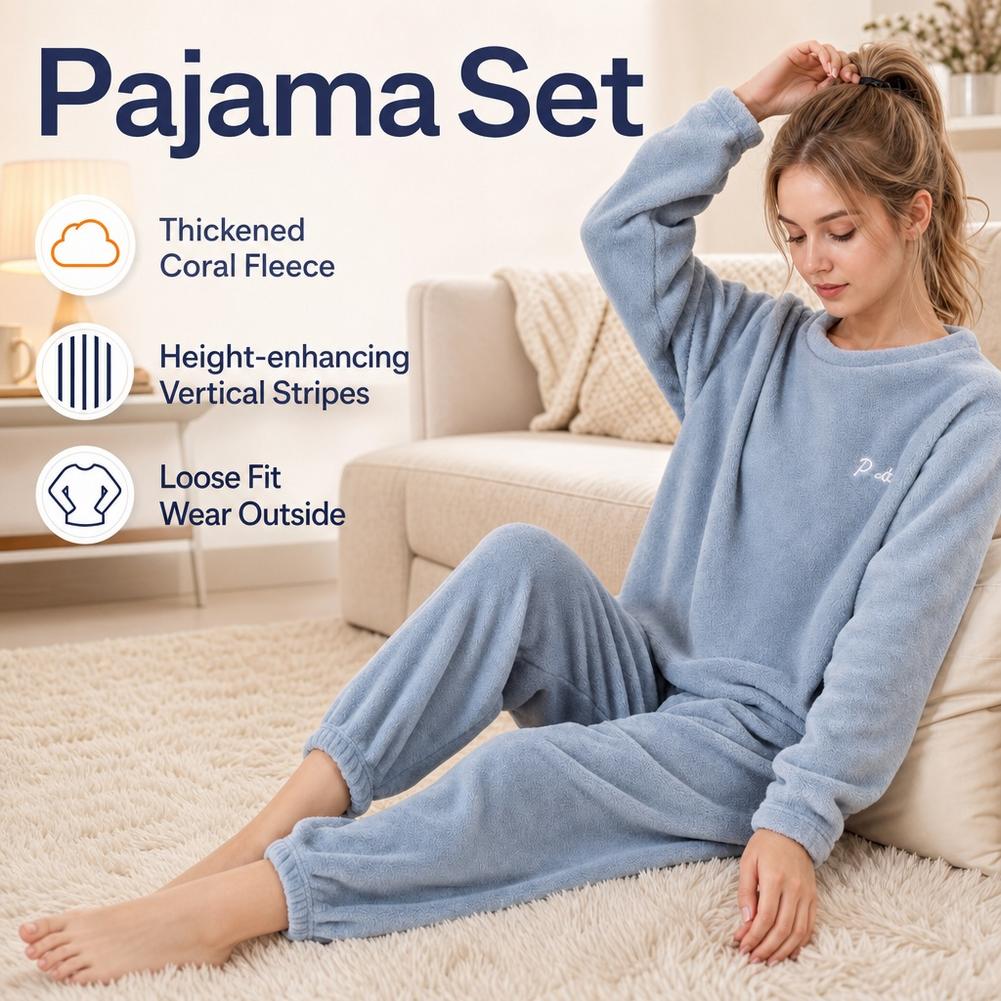 Set Pakaian Rumah Bahan Coral  - Corduroy Pant Warm ulasan dan harga
